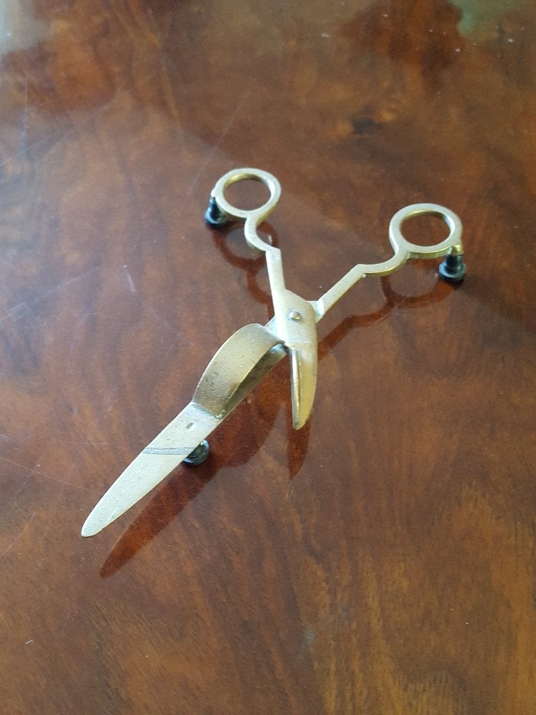 Antieke Messing Kaarsensnuiter / Kaarsendover, Ophalen of Verzenden, Koper
