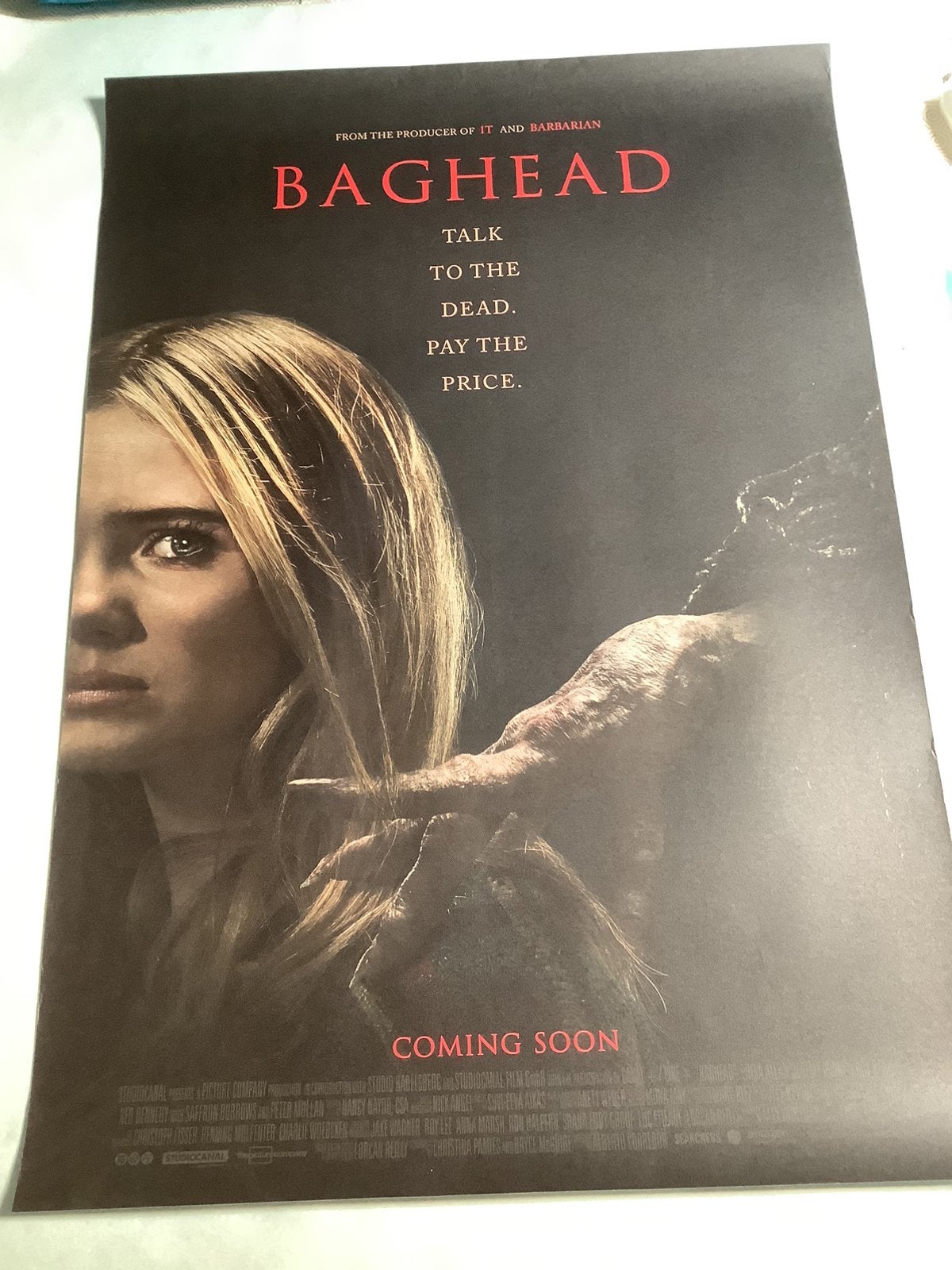 BAGHEAD   FILMPOSTER   ( belgie)    70-100 cm, Verzenden, Zo goed als nieuw, Deurposter of groter, Film en Tv