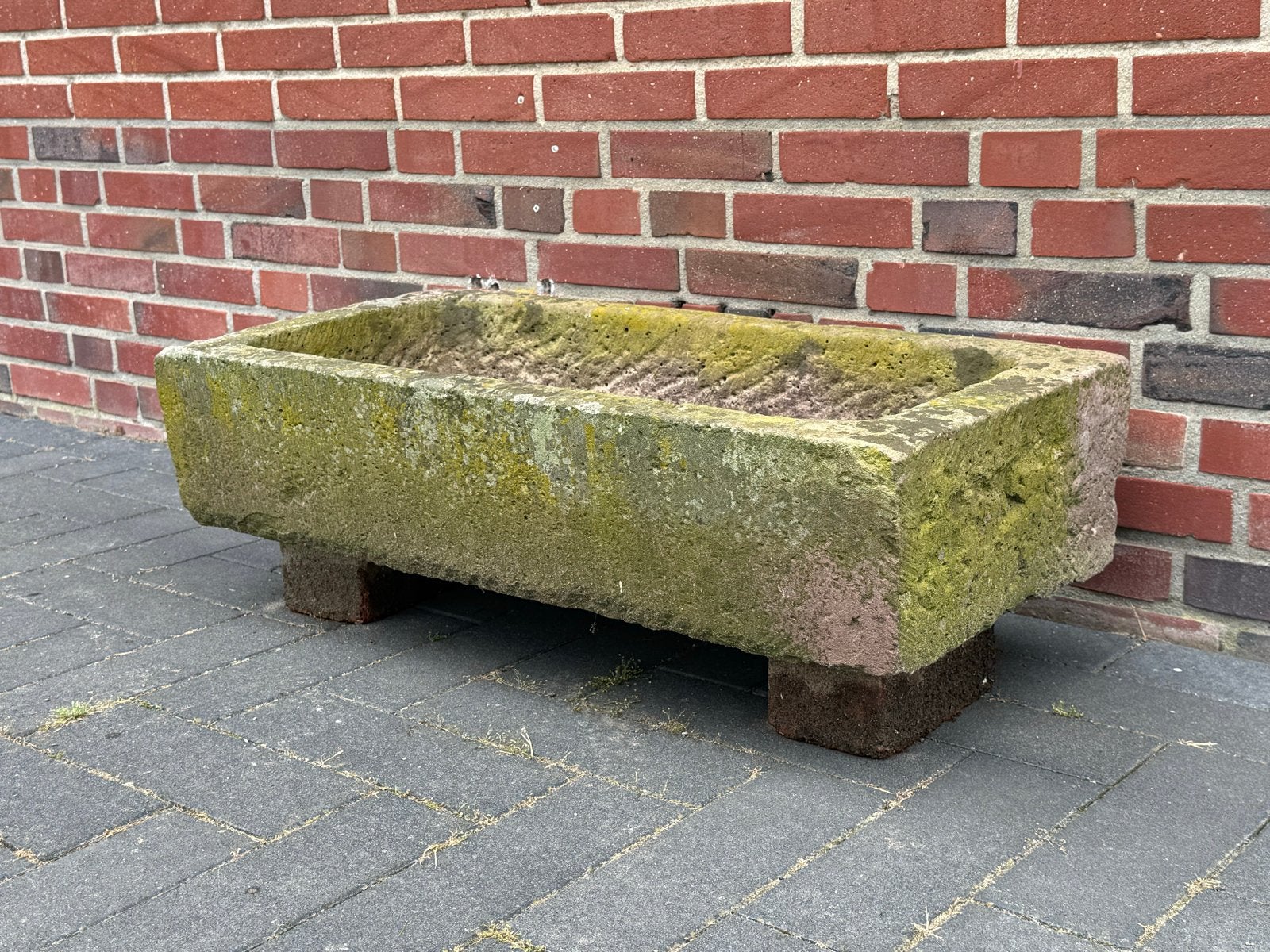 Bentheimer zandsteen trog, Tuin en Terras, Ophalen, Rechthoekig, Hout