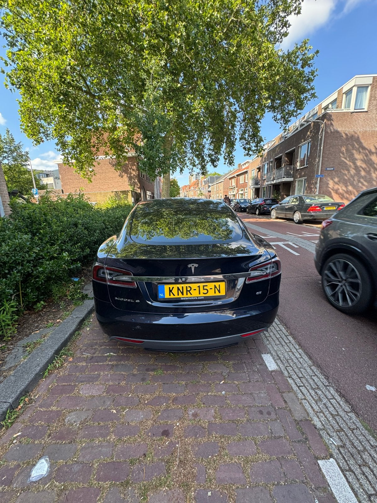 Tesla Model S 2015 Blauw, Auto's, Tesla, Particulier, Model S, Elektrisch, Hatchback, Automaat, Geïmporteerd, Blauw, Achterwielaandrijving