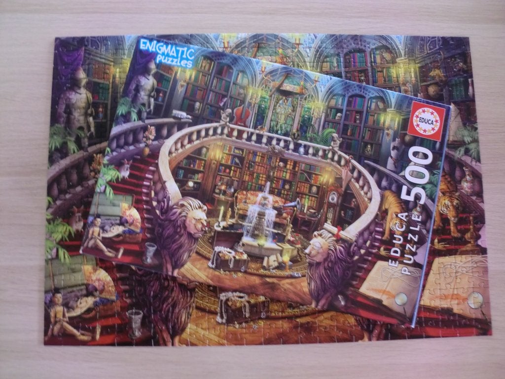 Educa legpuzzel, 500 stukjes, Antique Library, Ophalen of Verzenden, 500 t/m 1500 stukjes, Zo goed als nieuw, Legpuzzel