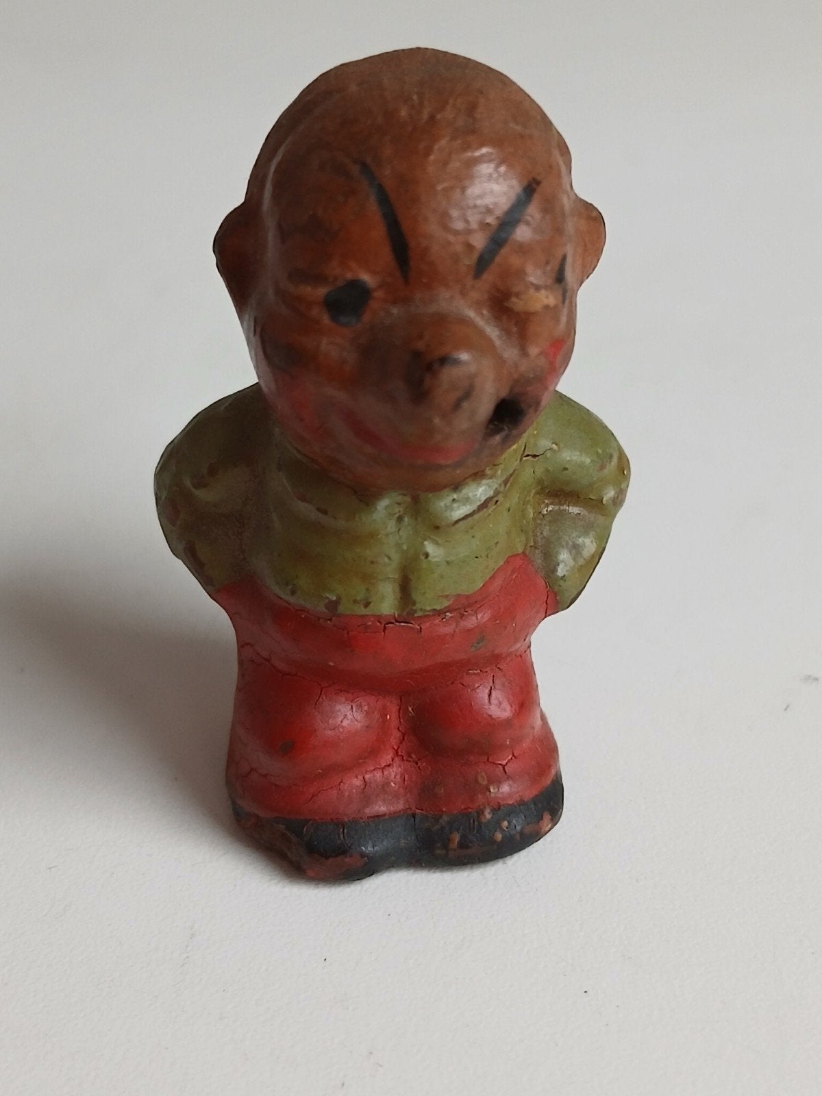 een mini-rookmannetje (vaak aangeduid als een Stäbchen-Räuch, Verzamelen, Ophalen of Verzenden, Poppenhuis
