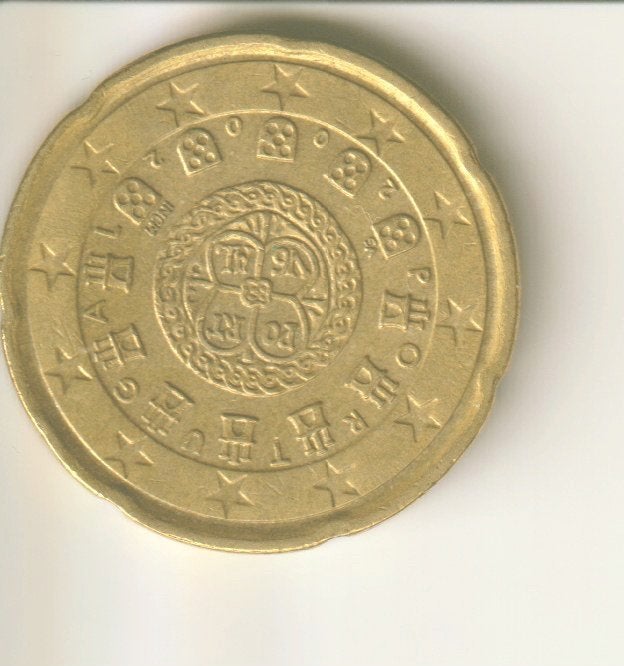 20 cent 2002 Portugal, Postzegels en Munten, Munten | Europa | Euromunten, Verzenden, Portugal, 20 cent