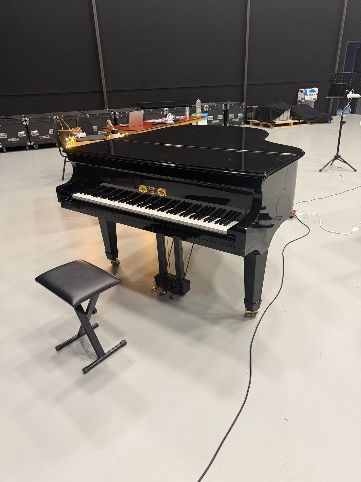 G. Perzina Vleugel - Zwart Hoogglans - Model G159BB-Z-COR-RR, Muziek en Instrumenten, Zwart, Ophalen of Verzenden, Zo goed als nieuw