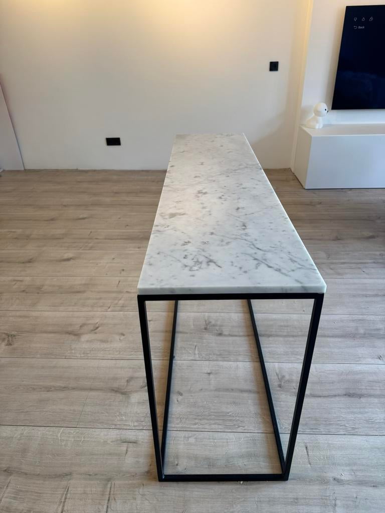 Marmer wandtafel 160x40, Minder dan 55 cm, Rond, Zo goed als nieuw, Ophalen