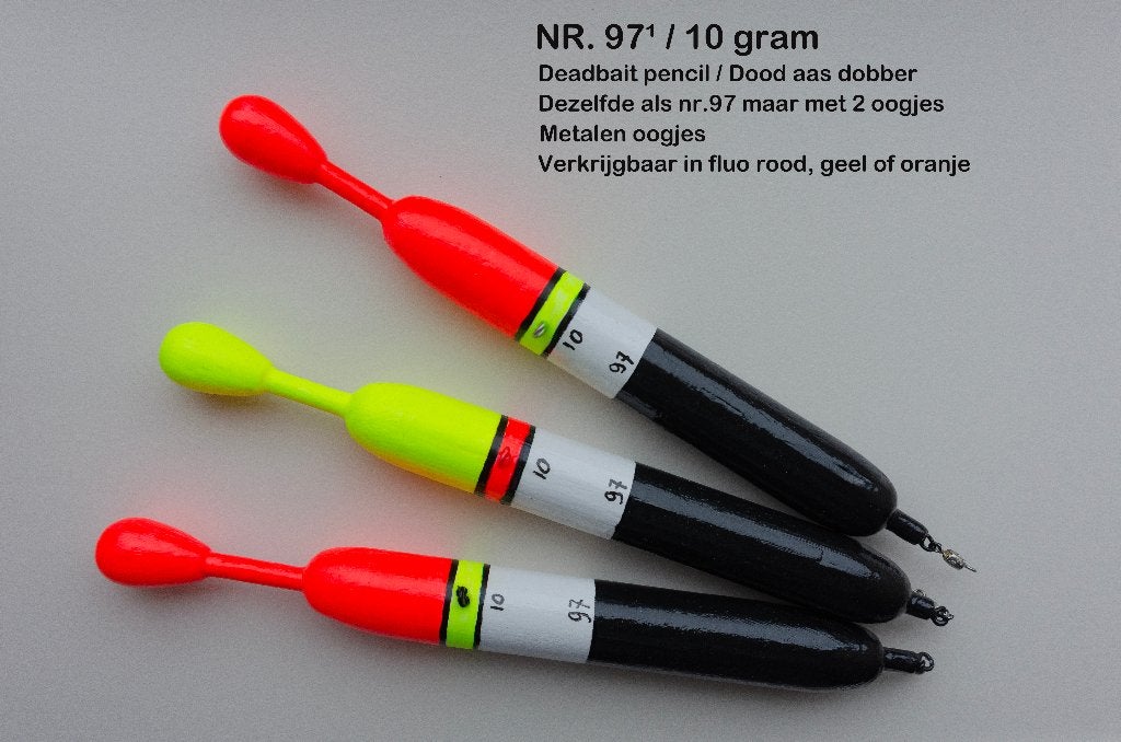DEAD BAIT PENCIL / SNOEKDOBBER HANDBUILT NR. 97¹ / 10 gram, Ophalen of Verzenden, Nieuw, Dobber of Lood