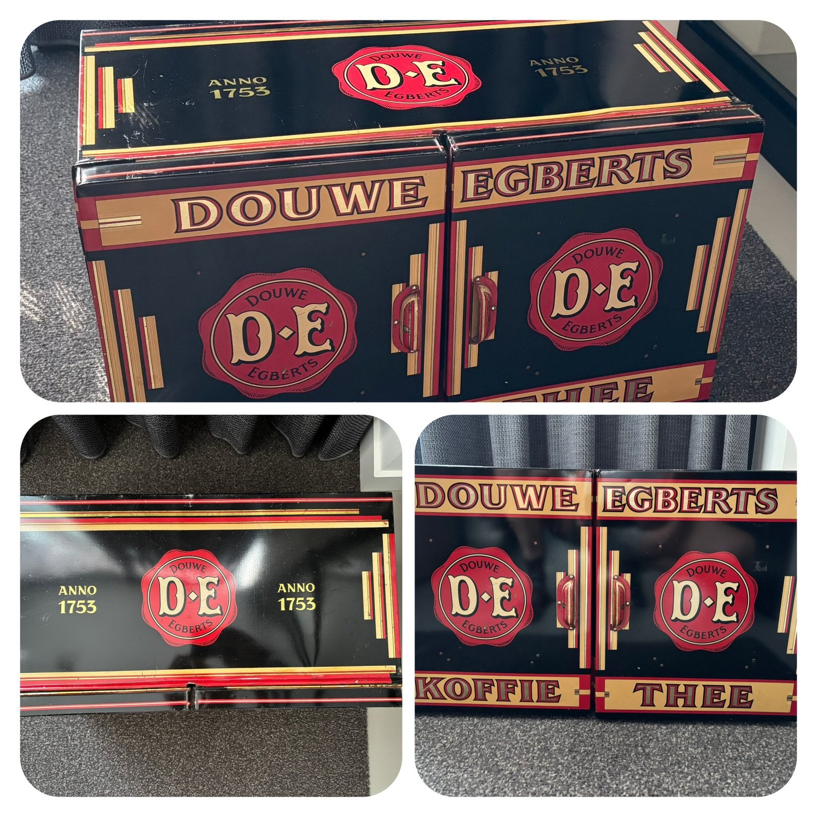 DOUWE EGBERTS KOFFIE-THEE BLIK, Verzamelen, Ophalen of Verzenden, Zo goed als nieuw, Koffie, Douwe Egberts