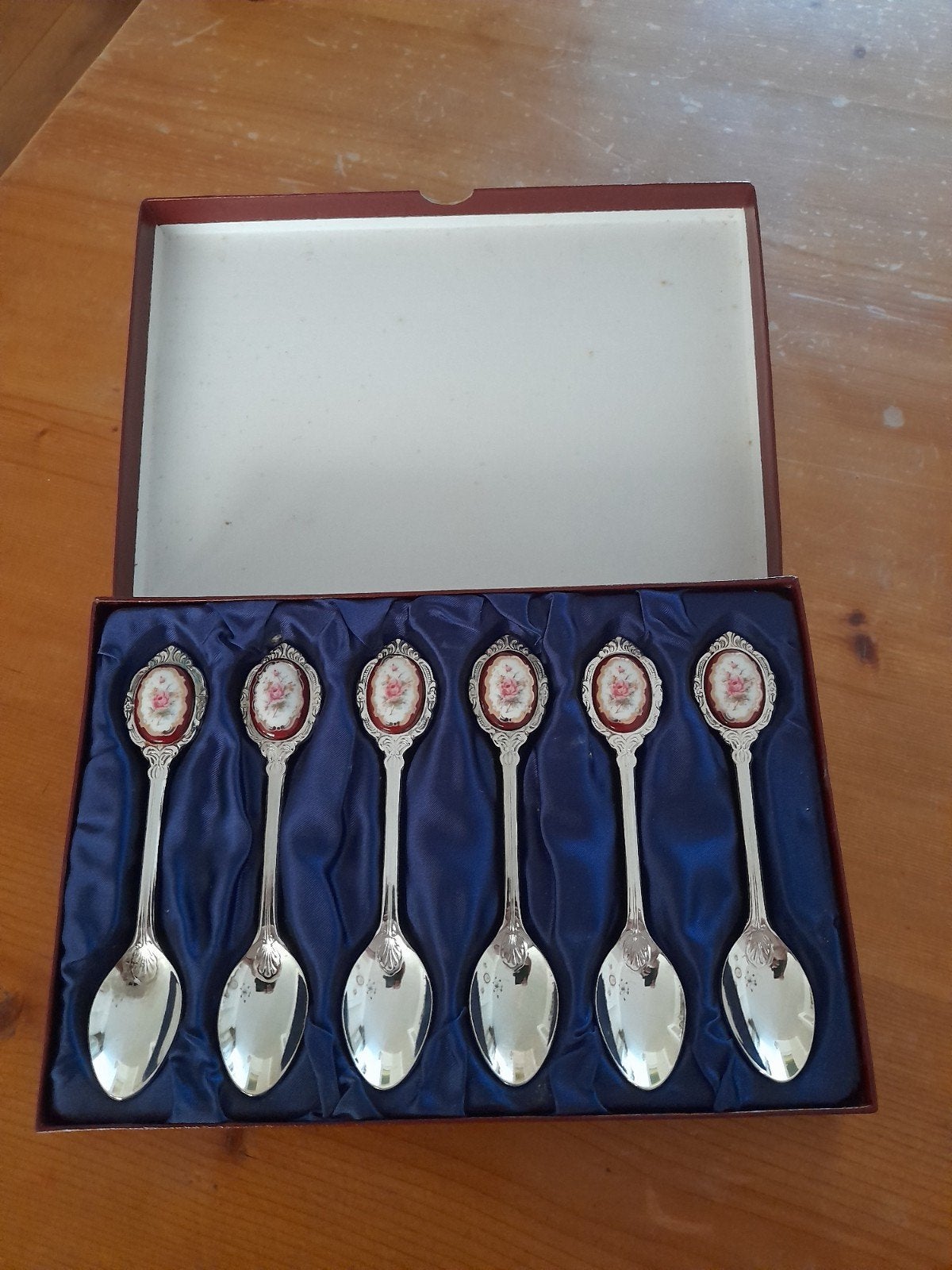 Set van 6 theelepels royal Albert lady hamilton, Ophalen of Verzenden