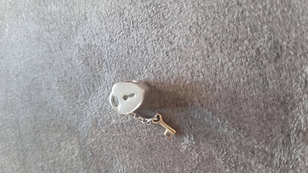 Pandora bedels met 14 k goud, Gebruikt, Pandora, Ophalen of Verzenden, 4 bedels of meer
