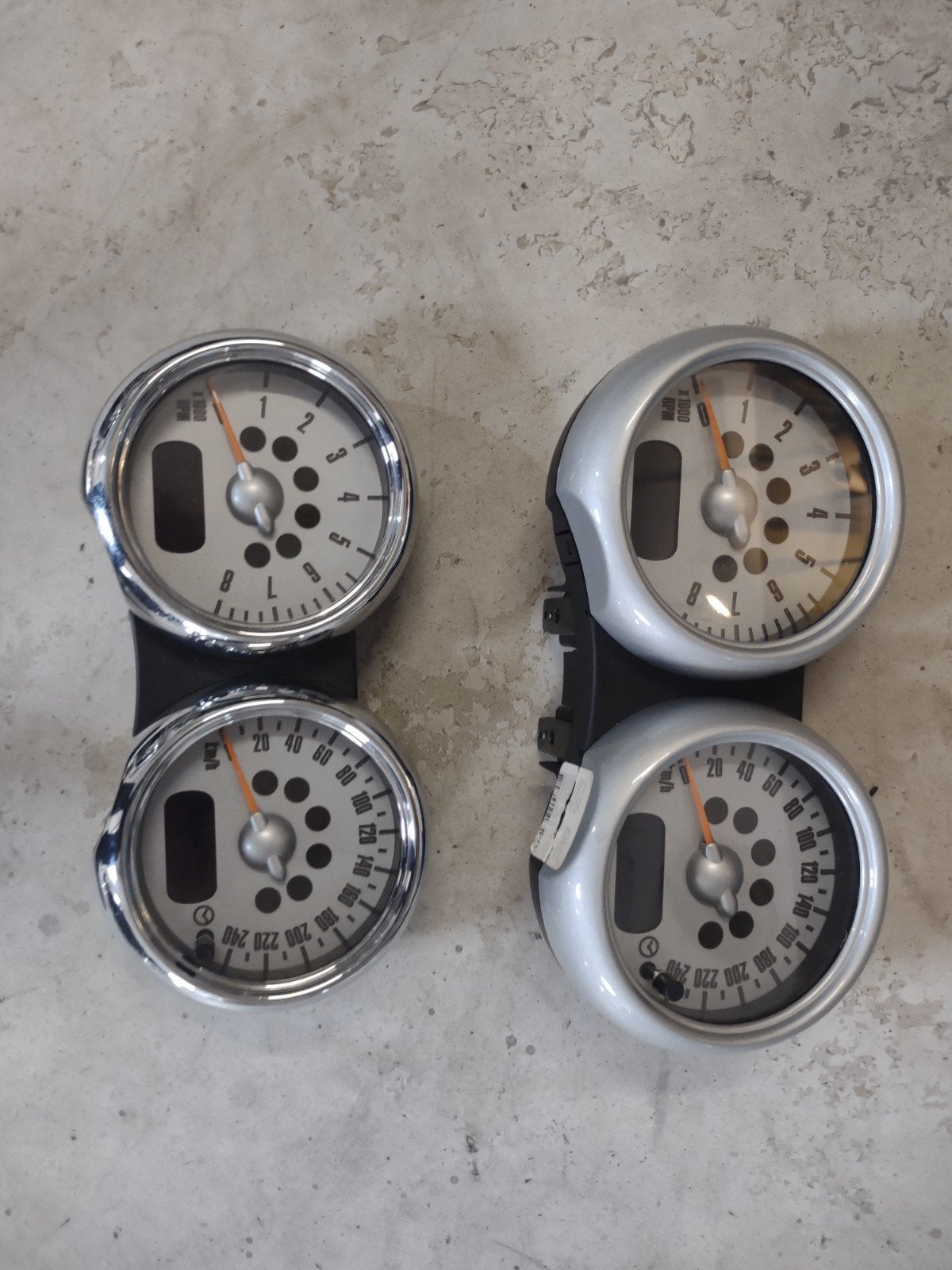 Mini Cooper S r52 r50 r53 klokken chrono dubbele tellers, Auto-onderdelen, Dashboard en Schakelaars, Ophalen, Gebruikt