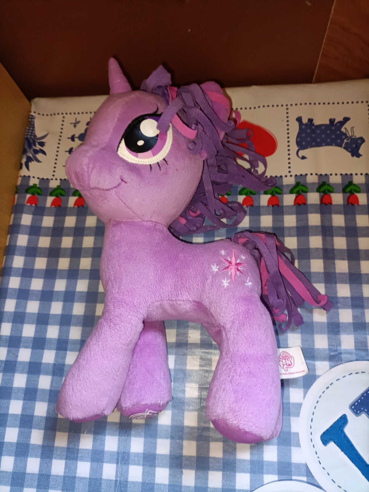 My little pony knuffel paars 32 cm groot, Kinderen en Baby's, Speelgoed | My Little Pony, Ophalen of Verzenden, Zo goed als nieuw
