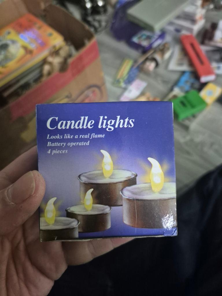 LED Theelichtjes - Set van 4 - Batterijgevoed, Kunststof, Overige kleuren, Nieuw, Ophalen of Verzenden