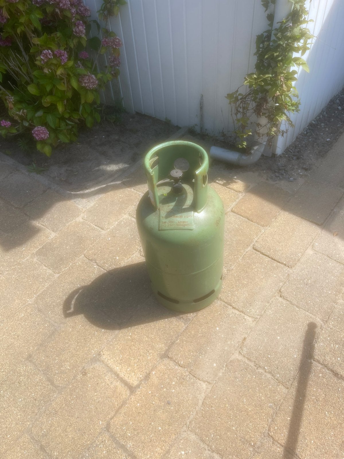 Gasfles met nog 1/4 gas, Ophalen of Verzenden, Gebruikt