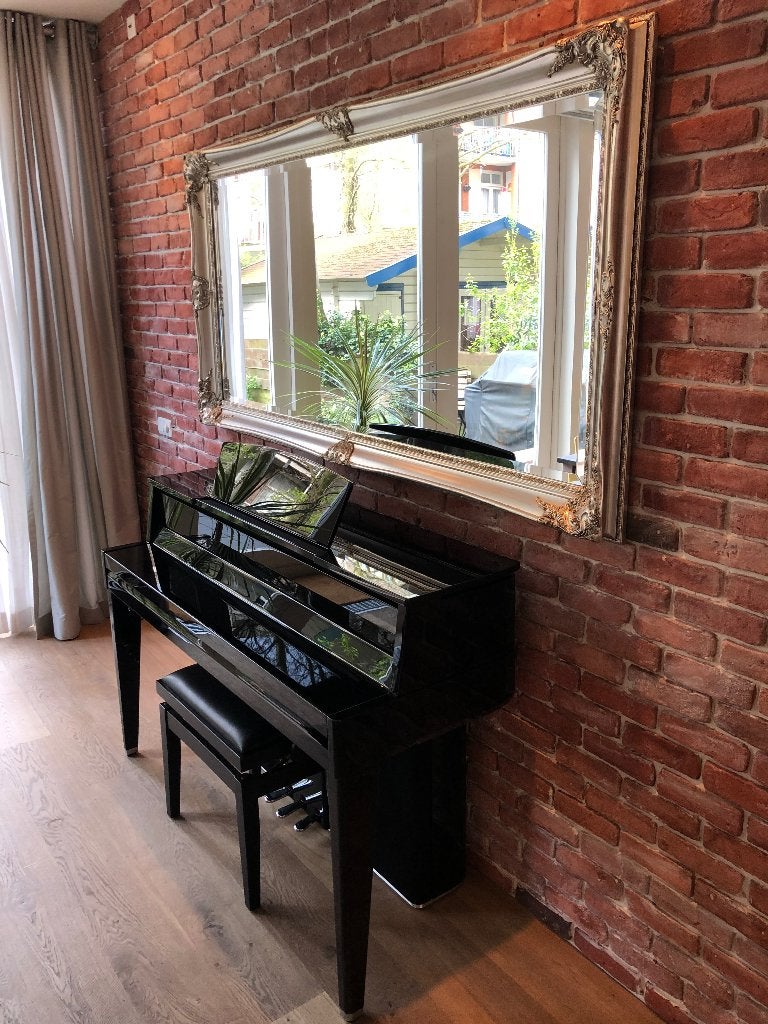 Grote Spiegel, Huis en Inrichting, Woonaccessoires | Spiegels, Ophalen, 125 cm of meer, Zo goed als nieuw, Minder dan 100 cm
