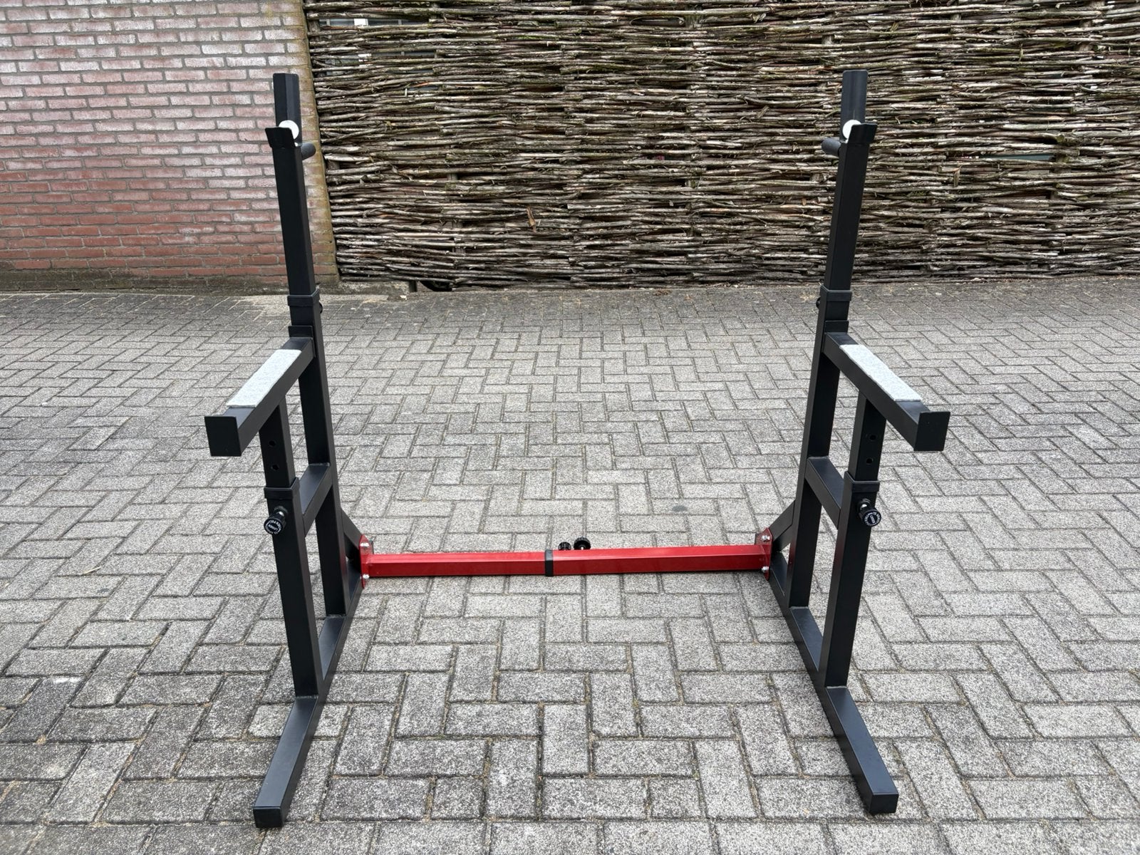 Multi squat rek verstelbaar voor dip , squat en bankdrukken, Ophalen, Bankdruk, Zo goed als nieuw, Fitnessbank