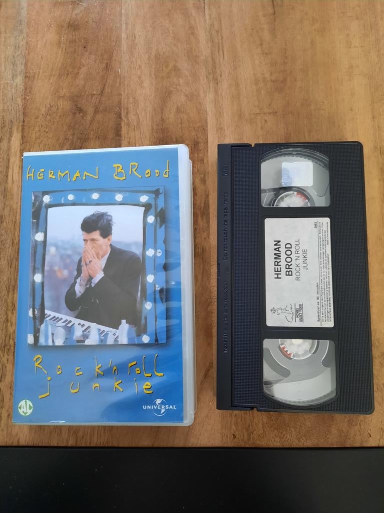 Herman Brood - Rock Junkie VHS - Originele Muziekdoc, Vanaf 12 jaar, Ophalen of Verzenden, Gebruikt, Documentaire