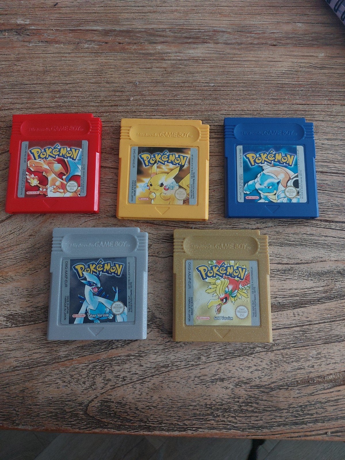 Pokémon Game Boy spellen: Red, Blue, Yellow, Gold, Silver, Spelcomputers en Games, Games | Nintendo Game Boy, Gebruikt, 1 speler