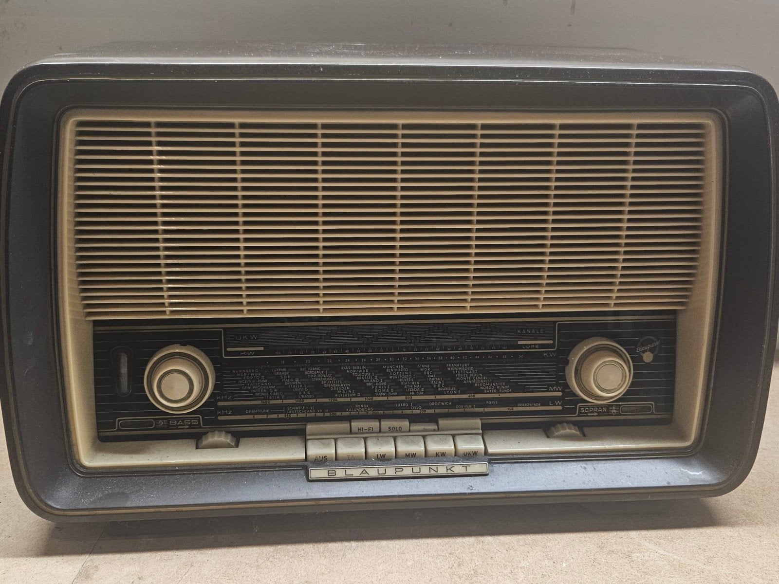 Buizenradio Blaupunkt Roma 2510, werkt, FM, origineel, Antiek en Kunst, Ophalen of Verzenden
