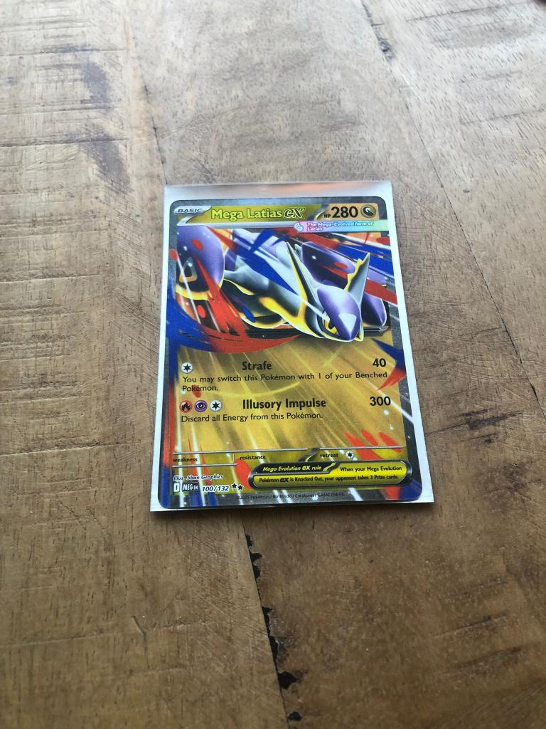 Pokémonkaart Mega Latios, Verzenden, Zo goed als nieuw, Losse kaart