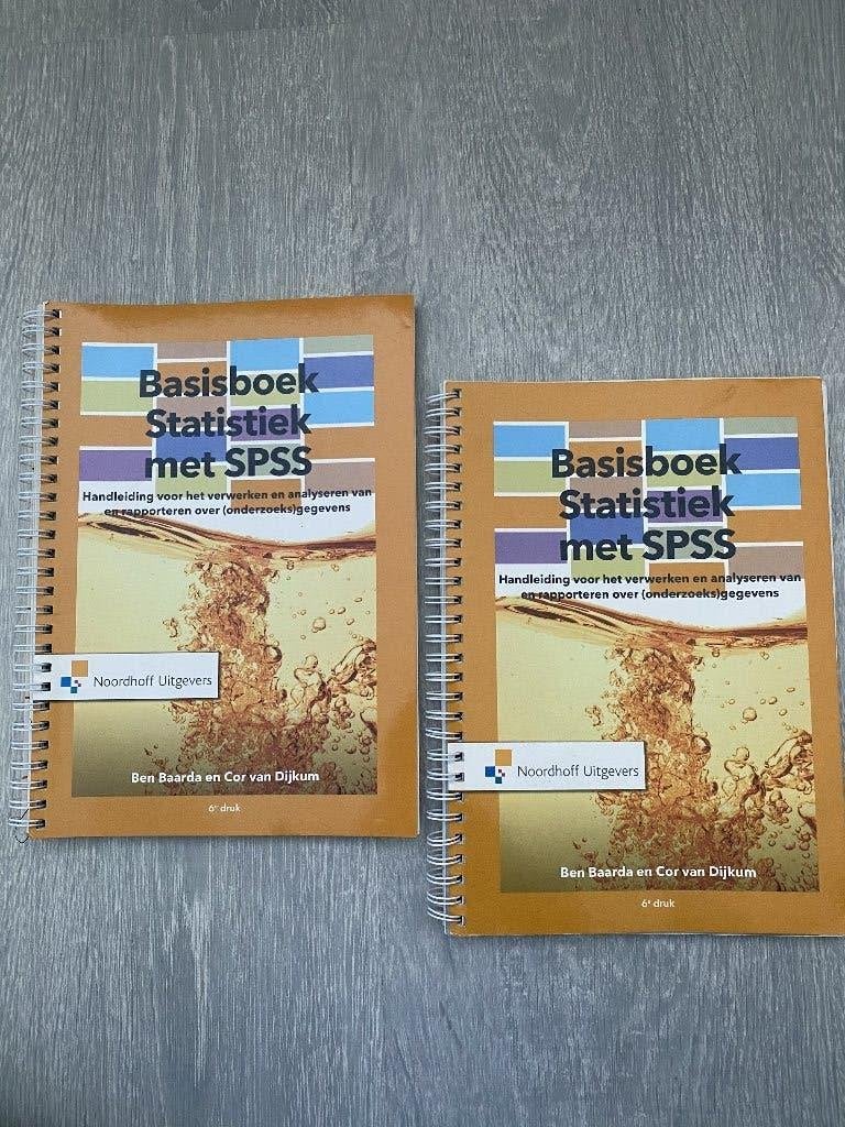 Basisboek Statistiek met SPSS, Ophalen, Beta, Zo goed als nieuw, HBO