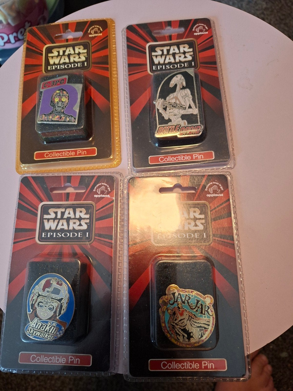 pins starwars 4 stuks merk applause, Verzamelen, Star Wars, Ophalen of Verzenden, Nieuw, Overige typen