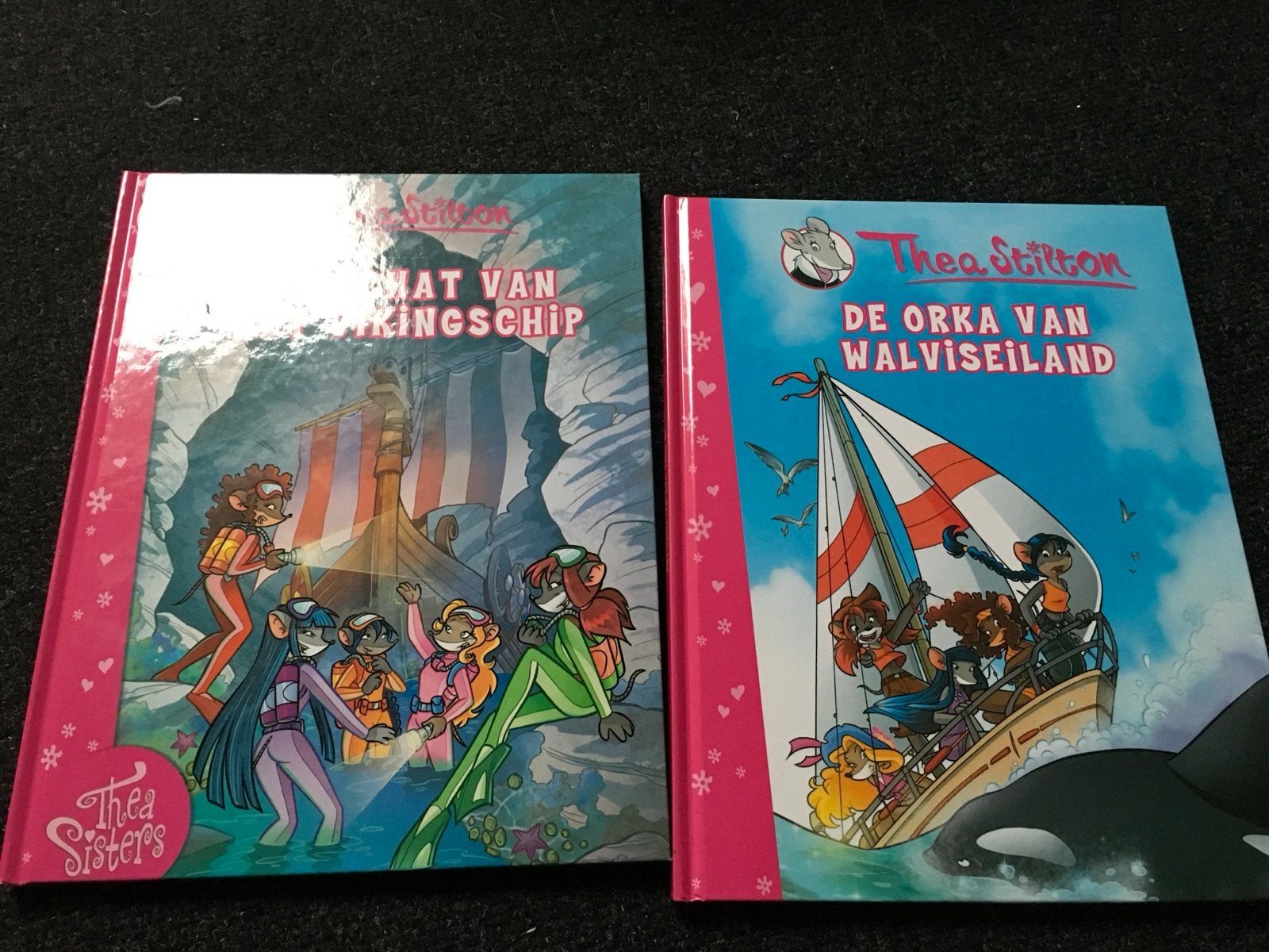 Thea Stilton: De Schat van het Vikingschip & De Orka van Wal, Boeken, Verzenden, Zo goed als nieuw, Fictie