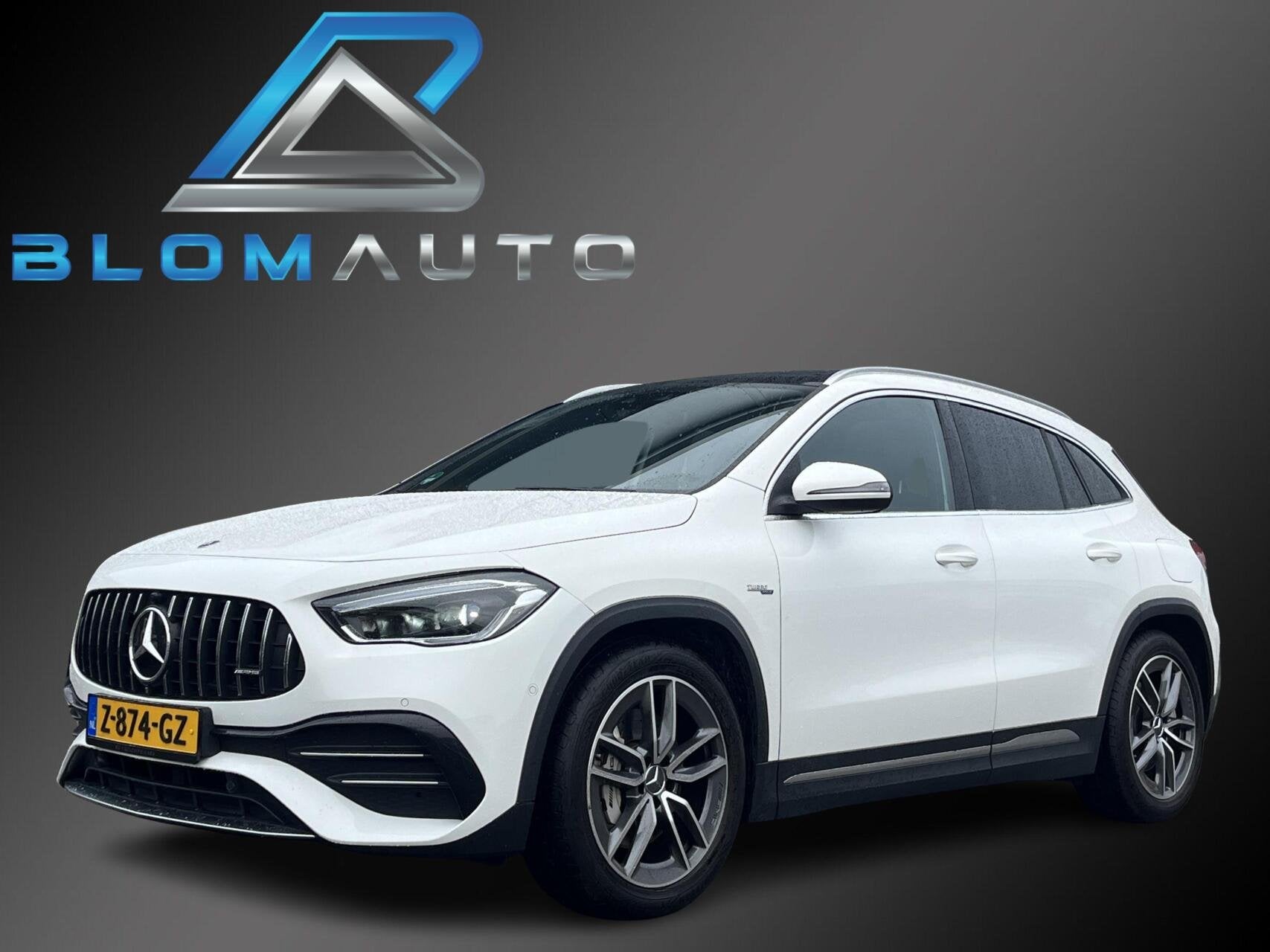 Mercedes GLA-klasse AMG 35 4MATIC 306PK PANO+EL. TREKHAAK, Automaat, 4 cilinders, Wit, 11 km/l