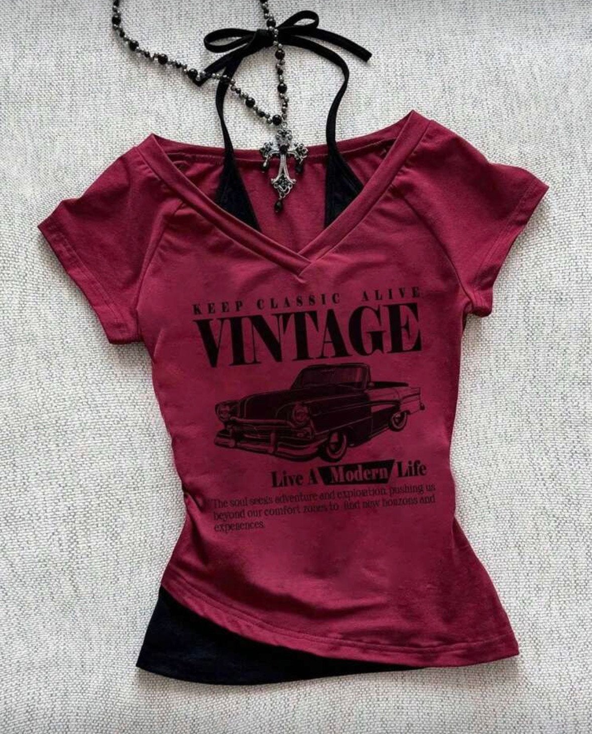 Nieuw sexy rood t-shirt top S M 36 38, Nieuw, Ophalen of Verzenden, Korte mouw, Maat 36 (S)