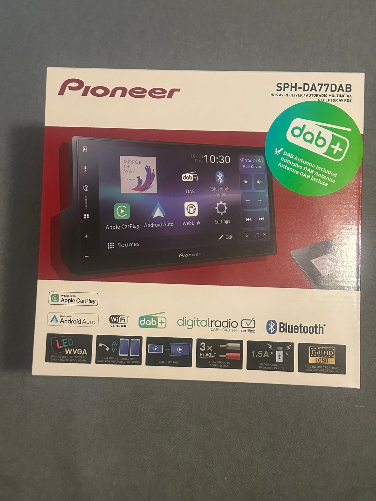 Pioneer SPH-DA77DAB Autoradio met Apple CarPlay/Android Auto, Ophalen of Verzenden, Nieuw