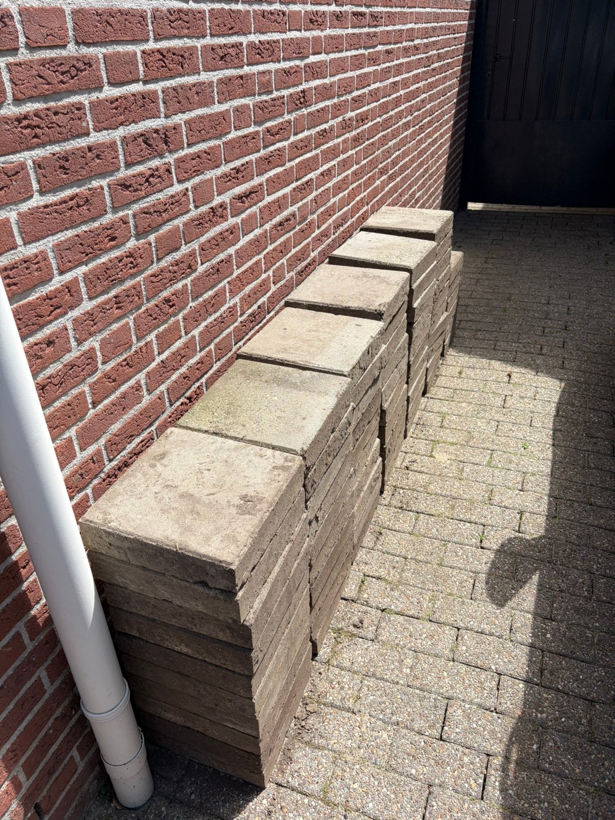 Extra dikke 30x30cm tegels gratis, Tuin en Terras, Tegels en Klinkers, Ophalen, Gebruikt, 5 tot 10 m², Beton