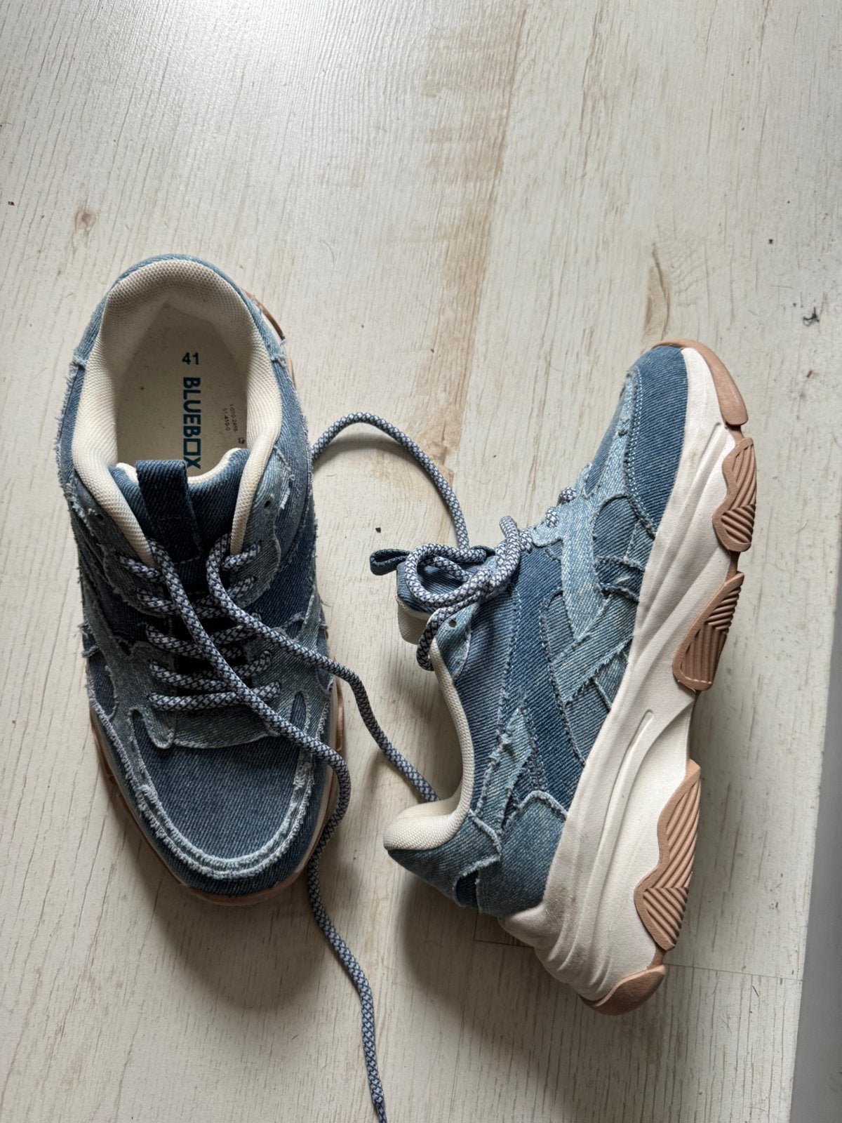 Blue box stoere chunky gympen maat 41., Blauw, Ophalen of Verzenden, Sneakers of Gympen, Zo goed als nieuw
