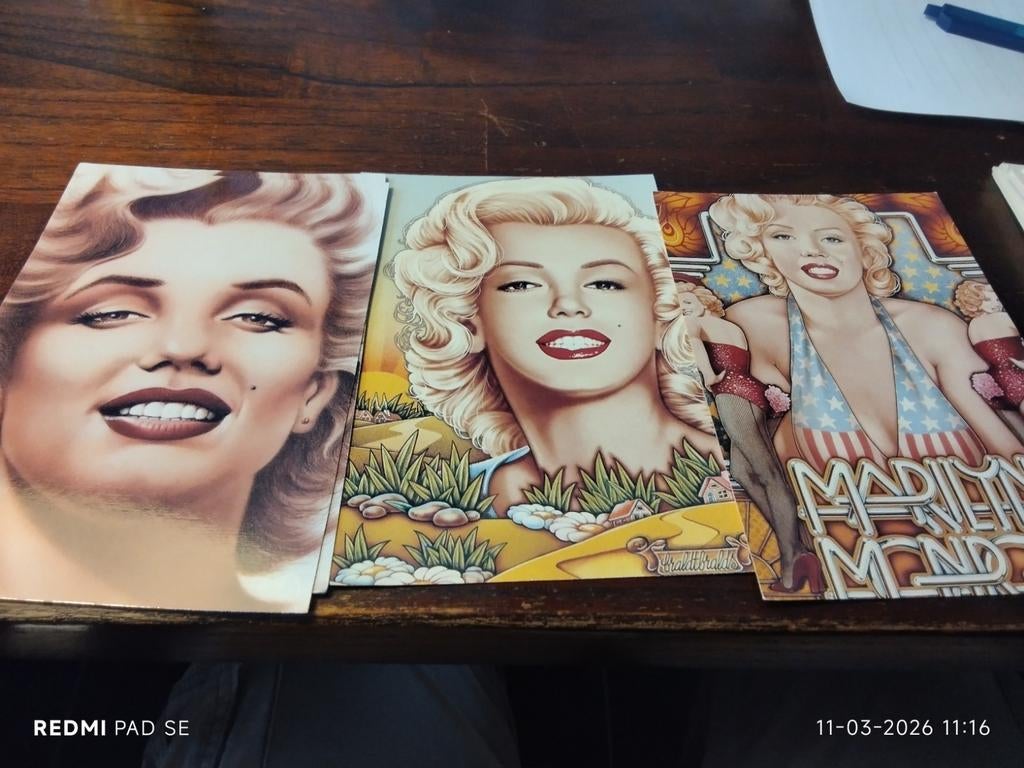 MARYLIN MONROE 3X filmster details zie Foto's., Ophalen of Verzenden, Zo goed als nieuw, Foto of Kaart