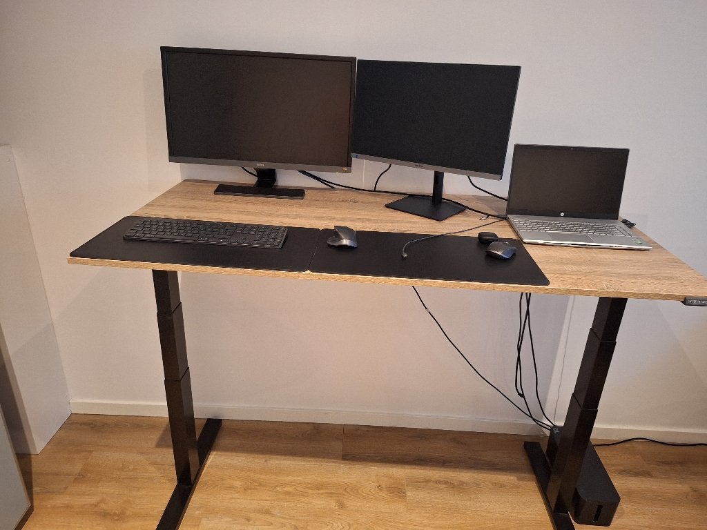 Zit-Sta Bureau, Huis en Inrichting, Bureaus, Ophalen, Zit-sta bureau, 160 cm, Hout