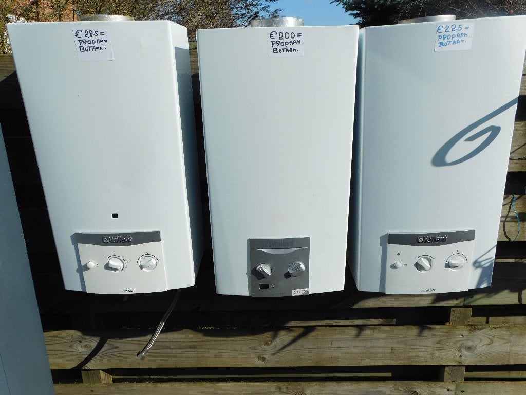gereviseerde bad geisers van vaillant atmo mag en mini mag, Ophalen, Minder dan 20 liter, Propaan of Butaan, Terugslagbeveiliging (TTB)
