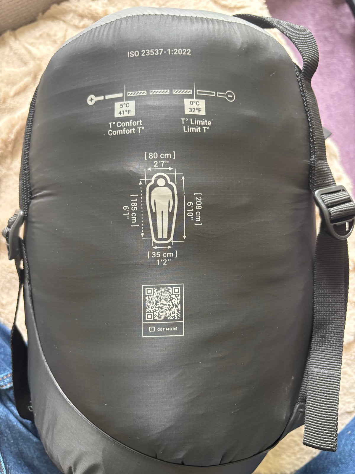 Forclaz Slaapzak Compact L - Comfort 5C, Ophalen of Verzenden, Gebruikt
