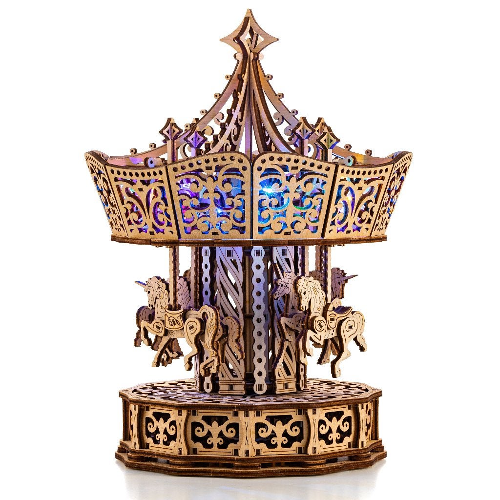 WoodTrick Parisian Carousel - houten bouwpakket, Verzenden, Nieuw, 1:144 of kleiner