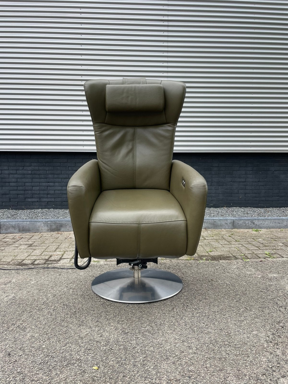 Prominent sorisso sta op stoel / relax fauteuil leer, Minder dan 75 cm, Ophalen of Verzenden, 50 tot 75 cm, A