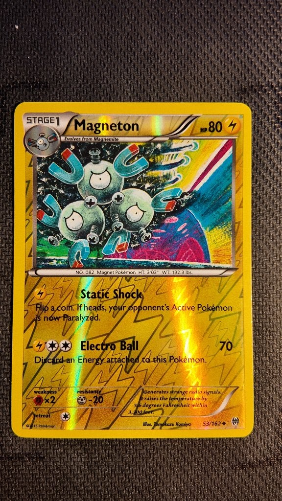 Magneton 53 BREAKthrough | Pokemon kaart, Ophalen, Losse kaart, Foil