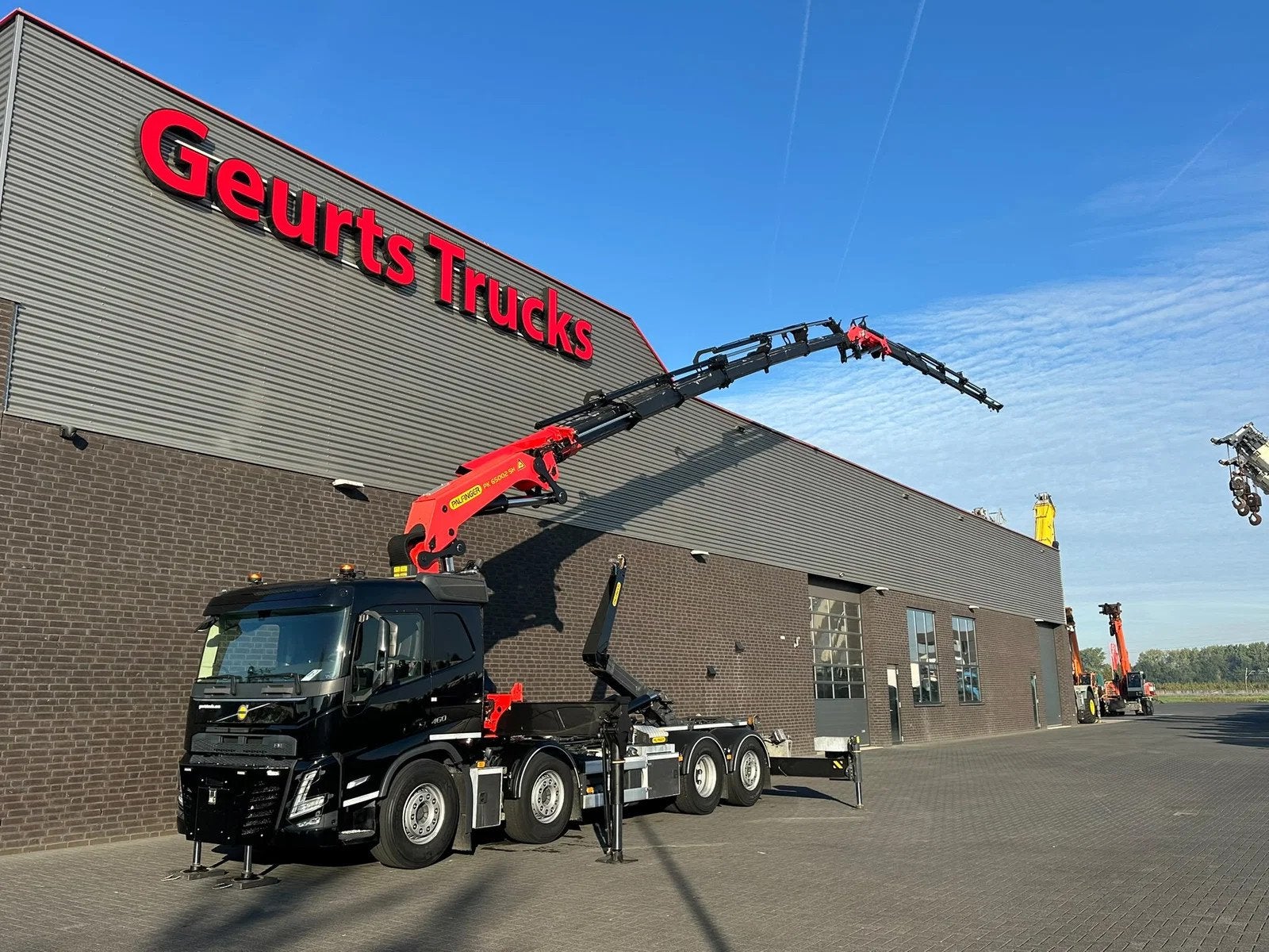 Volvo FM 460 8X2 + PALFINGER PK 65002-SH E +PJ 125E +HAAKARM, Auto's, Automaat, 460 pk, Euro 6, Zwart