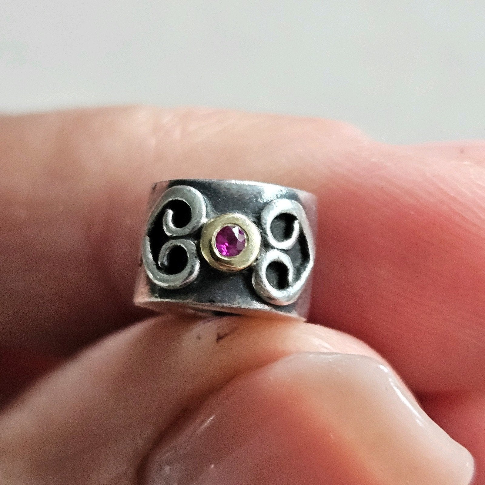Pandora double heart clip (roze) SAFFIER, Ophalen of Verzenden