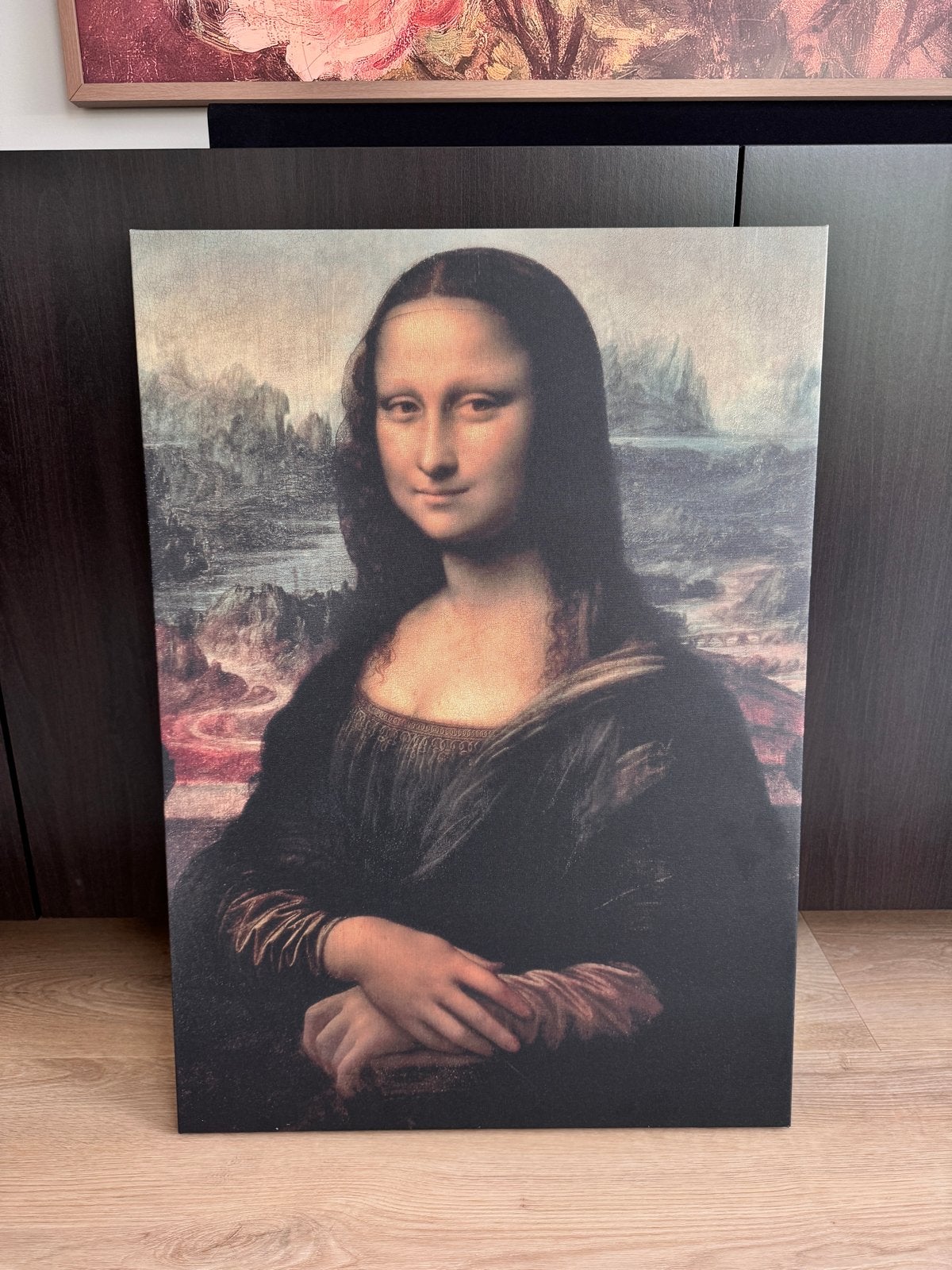 IKEA PJÄTTERYD Mona Lisa Canvas Schilderij 50x70 cm, Ophalen, 50 – 75, Zo goed als nieuw, Schilderij