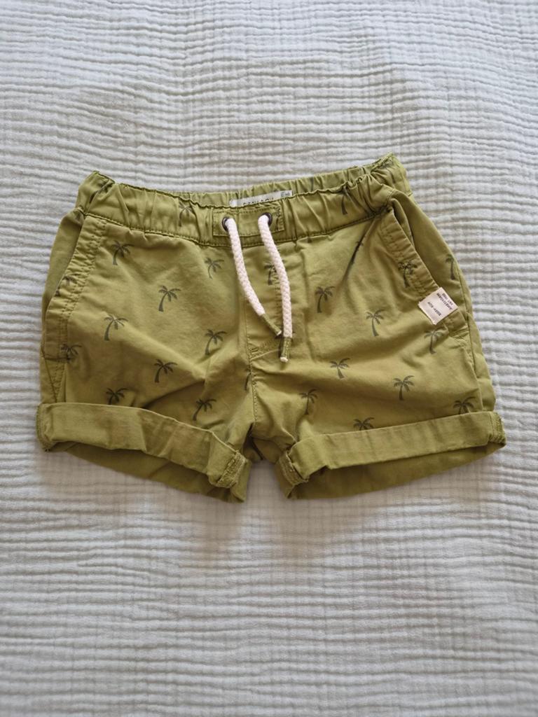 Sissy-Boy korte broek jongens legergroen palm maat 110/116, Broek, Gebruikt, Sissy-Boy, Ophalen of Verzenden