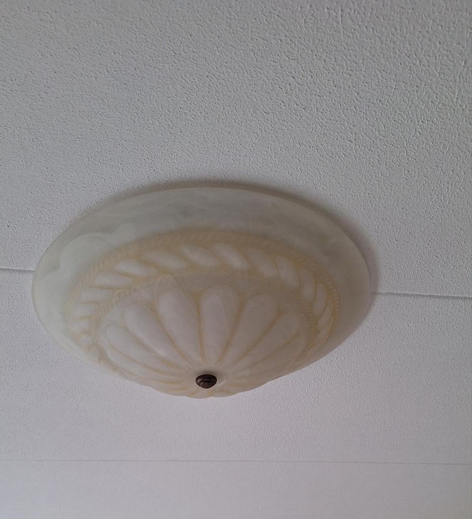 PLAFONNIÈRE, Huis en Inrichting, Lampen | Plafondlampen, Ophalen, Zo goed als nieuw, Glas