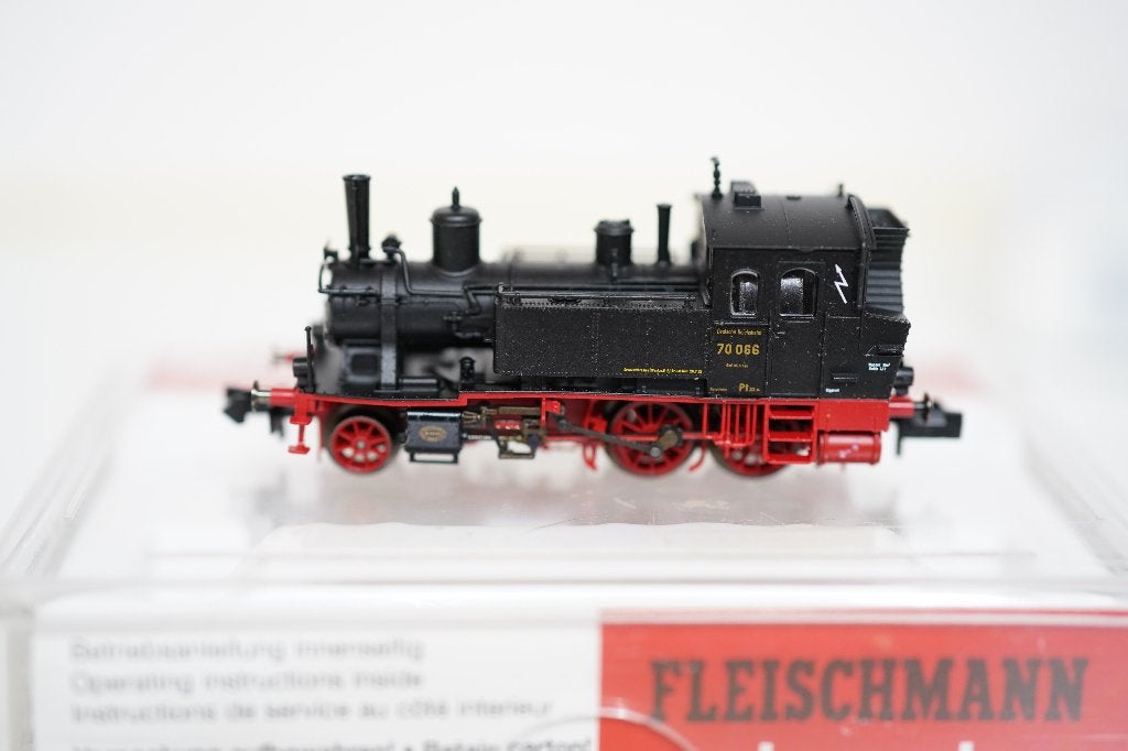 Fleischmann N 7071 Dampflok BR 70 066 DRG Gleichstrom, Verzenden, Fleischmann, Zo goed als nieuw, Analoog