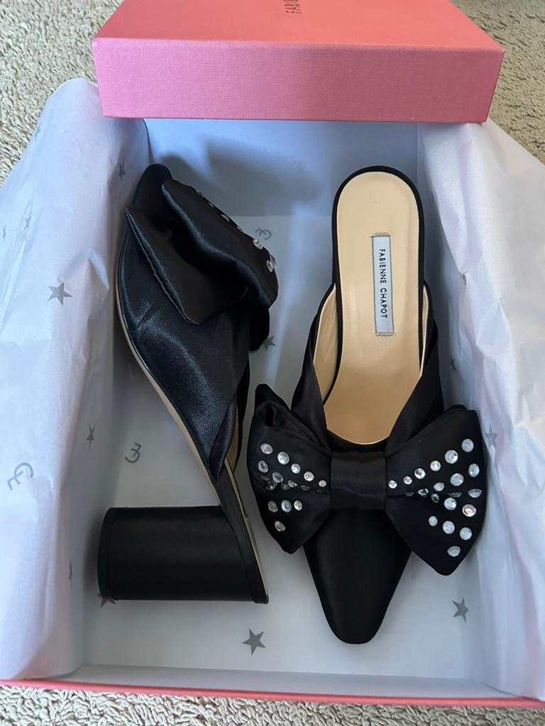 Fabienne Chapot hakken schoenen nieuw maat 39 zwart zilver, Ophalen of Verzenden, Nieuw, Zwart