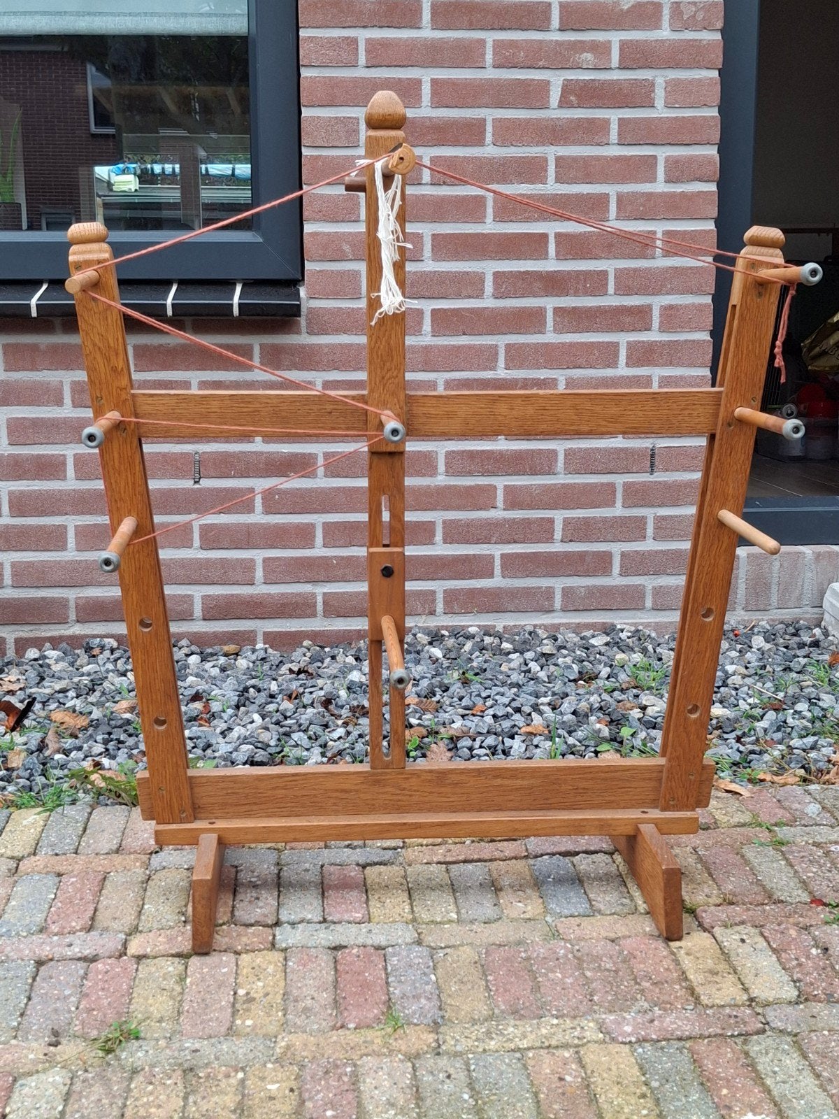 Houten Bandweefgetouw inkle loom, Ophalen, Gebruikt