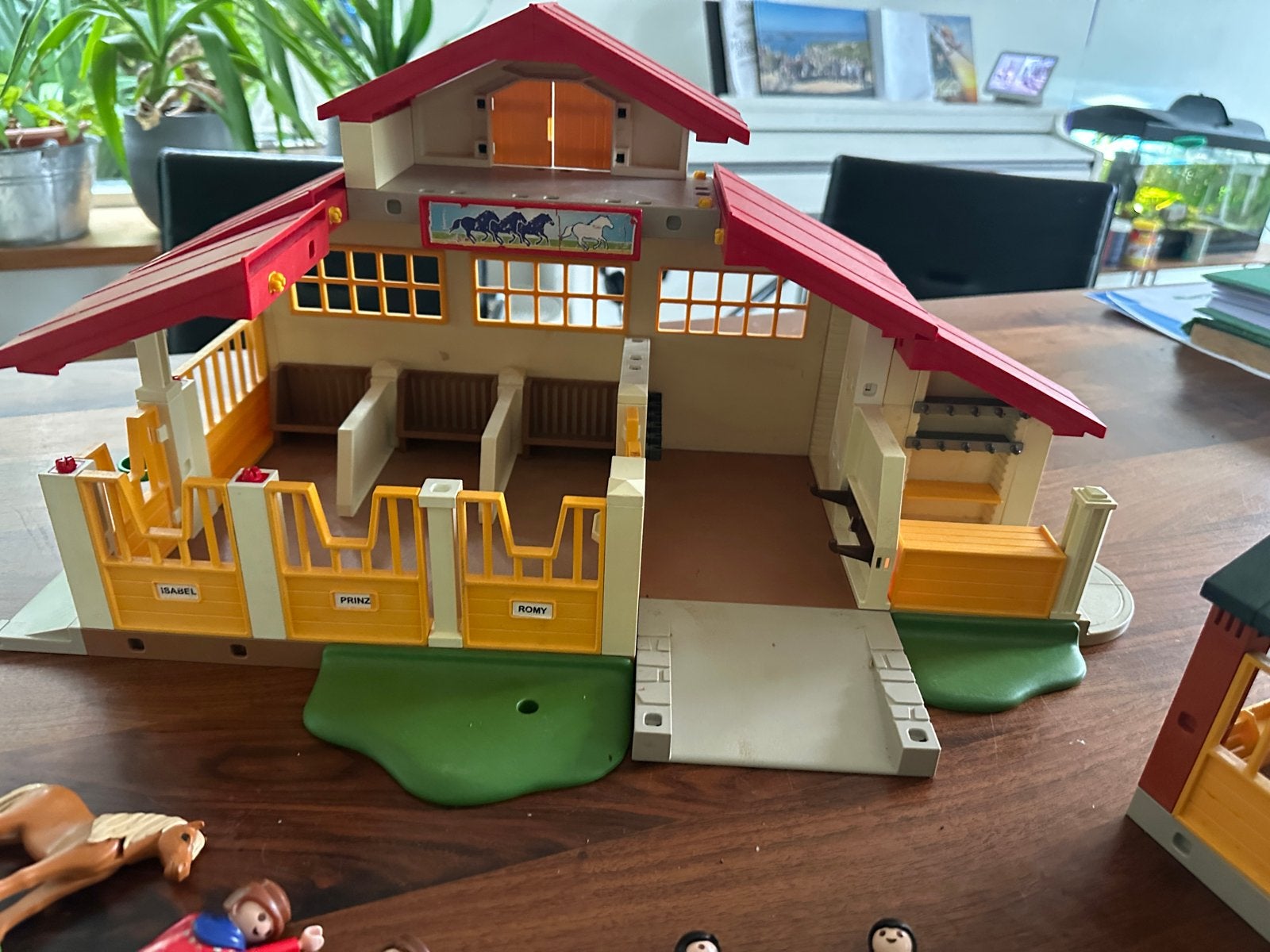 Playmobil Manege met paarden en accessoires, Kinderen en Baby's, Gebruikt, Gebouw, Complete set, Ophalen of Verzenden