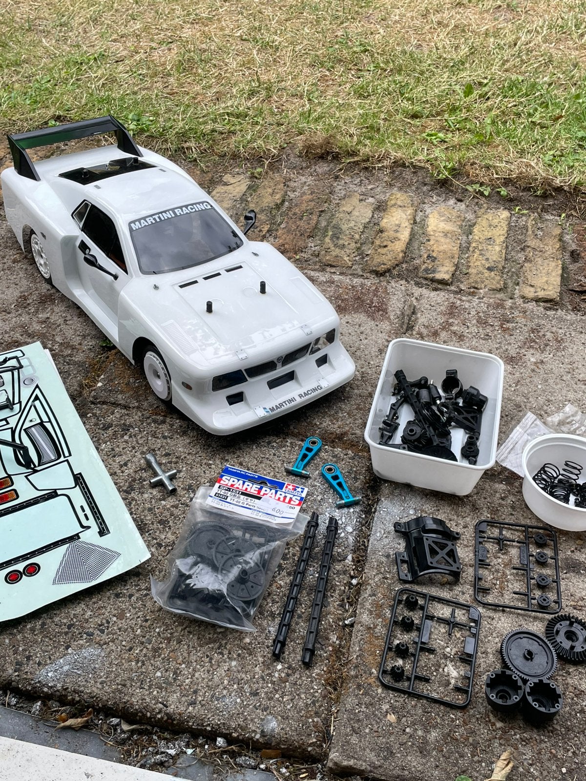 Lancia Beta Monte Carlo TT-02 brushless hopped up, Ophalen of Verzenden, Zo goed als nieuw, Overige schalen, Auto onroad