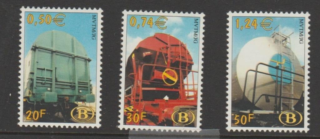 België 2000 NMBS/SNCB Goederentransport **, Orginele gom, Ophalen of Verzenden, Postfris, Treinen