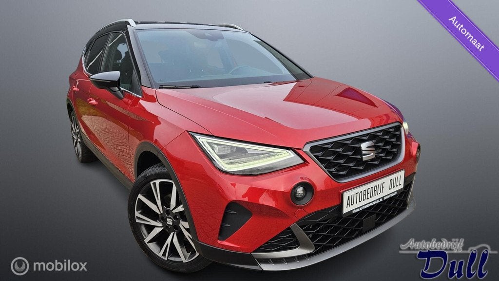 Seat Arona 1.0 TSI 110PK DSG FR Virtual dash 19388KM Leder!, Gebruikt, Arona, Leder, Bedrijf